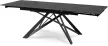 Masă extensibilă ceramică 160–240 cm, culoare marmură neagră MAXIME
