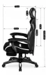 Scaun gaming rotativ culoare negru/alb MAXIMO