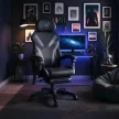 Scaun gaming rotativ culoare negru MAXIMO