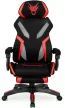 Scaun gaming rotativ culoare negru/roșu MAXIMO