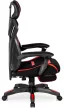 Scaun gaming rotativ culoare negru/roșu MAXIMO