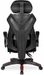 Scaun gaming rotativ culoare negru/roșu MAXIMO