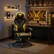 Scaun gaming rotativ culoare negru/galben MAXIMO