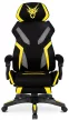 Scaun gaming rotativ culoare negru/galben MAXIMO