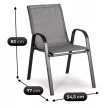 Set mobilier de grădină gri – MINNESOTA