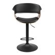 Scaun de bar rotativ, tapițerie piele ecologică NEVADA
