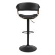 Scaun de bar rotativ, tapițerie piele ecologică NEVADA