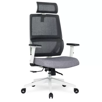 Scaun rotativ ergonomic, culoare gri NICKI