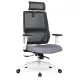 Scaun rotativ ergonomic, culoare gri NICKI