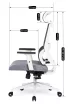 Scaun rotativ ergonomic, culoare gri NICKI