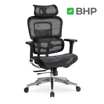 Scaun rotativ ergonomic, culoare negru NINO