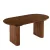 Masă de dining extensibilă 90–220 cm, finisaj nuc OVAL