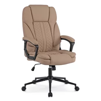   Scaun rotativ culoare bej, tapițerie piele ecologică PHONIX
