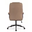 Scaun rotativ culoare bej, tapițerie piele ecologică PHONIX