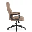 Scaun rotativ culoare bej, tapițerie piele ecologică PHONIX