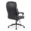 Scaun rotativ culoare negru, tapițerie piele ecologică PHONIX