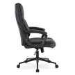 Scaun rotativ culoare negru, tapițerie piele ecologică PHONIX