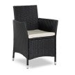 Set mobilier de grădină POMONA negru și bej