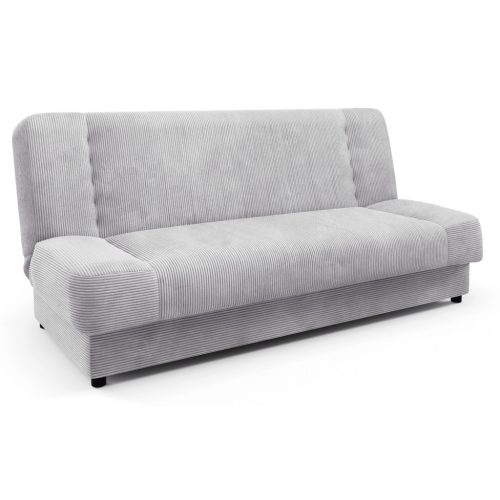 Canapea extensibilă culoare gri, tapițerie corduroy PIANO