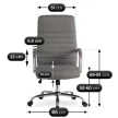 Scaun rotativ, culoare gri RENES