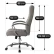 Scaun rotativ, culoare gri RENES