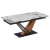 Masă extensibilă de dining cu blat ceramic 180–240 cm, culoare marmură albă/stejar REX 2