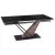 Masă extensibilă de dining cu blat ceramic 180–240 cm, culoare marmură neagră/nuc REX 2