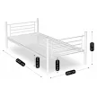 Pat supraetajat pentru copii RODEZ 90x200 alb