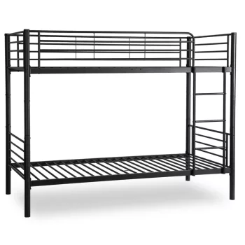 Pat supraetajat pentru copii RODEZ 90x200 negru