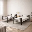 Pat supraetajat pentru copii RODEZ 90x200 negru