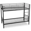 Pat supraetajat pentru copii RODEZ 90x200 negru