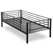 Pat supraetajat pentru copii RODEZ 90x200 negru
