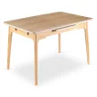 Masă ceramică extensibilă 120–160 cm, finisaj stejar SAMER