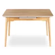 Masă ceramică extensibilă 138–178 cm, finisaj stejar SAMER