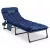 Șezlong de grădină SATURN albastru închis