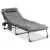 Șezlong de grădină SATURN gri