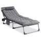 Șezlong de grădină SATURN gri