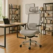 Scaun rotativ ergonomic, culoare bej SKY