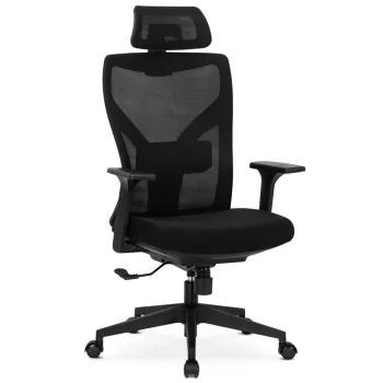 Fotoliu rotativ SPIRAL ergonomic negru