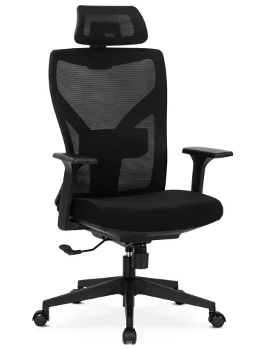 Fotoliu rotativ SPIRAL ergonomic negru
