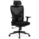 Fotoliu rotativ SPIRAL ergonomic negru