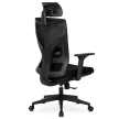 Fotoliu rotativ SPIRAL ergonomic negru