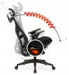 Fotoliu rotativ SPIRAL ergonomic negru