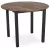 Masă de dining 100 cm, culoare stejar rustic/negru TEO