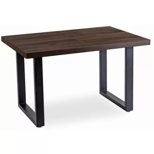 Masă dining extensibilă TOMAS 130–230 cm nuc/negru
