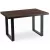 Masă dining extensibilă TOMAS 130–230 cm nuc/negru