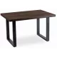 Masă dining extensibilă TOMAS 130–230 cm nuc/negru