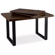 Masă dining extensibilă TOMAS 130–230 cm nuc/negru