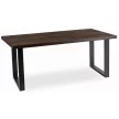 Masă dining extensibilă TOMAS 130–230 cm nuc/negru