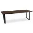 Masă dining extensibilă TOMAS 130–230 cm nuc/negru